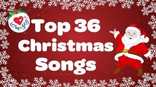 Top 36 Popular Christmas Songs and Carols Playlist 🎅 [upl. by Annauqaj]