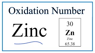 How to find the Oxidation Number for Zn Zinc [upl. by Aroc]