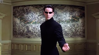 Neo vs Merovingian  The Matrix Reloaded IMAX [upl. by Terena282]