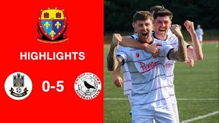 Caerleon 05 Cwmbrân Town  Gwent FA Senior cup  Quarter final highlights [upl. by Eioj760]