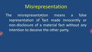 Misrepresentation [upl. by Tripp]