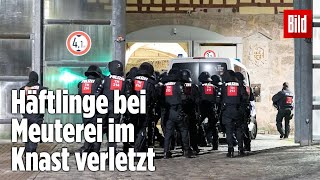 Gefängnismeuterei Polizei stürmt Knast in Thüringen  JVA Untermaßfeld [upl. by Boot]