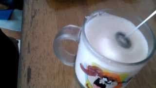 Aerolatte Review Frothing Cold Milk In Under 1 Minute [upl. by Nytsirhc]