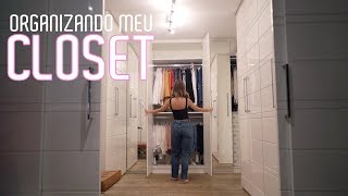 ORGANIZANDO MEU CLOSET Vlog [upl. by Sawtelle654]