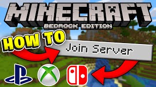 How to Join Minecraft Bedrock Servers on XBOX PLAYSTATION amp SWITCH Working 2021 [upl. by Pickar134]